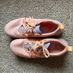 Nike Peach and Purple Sneakers